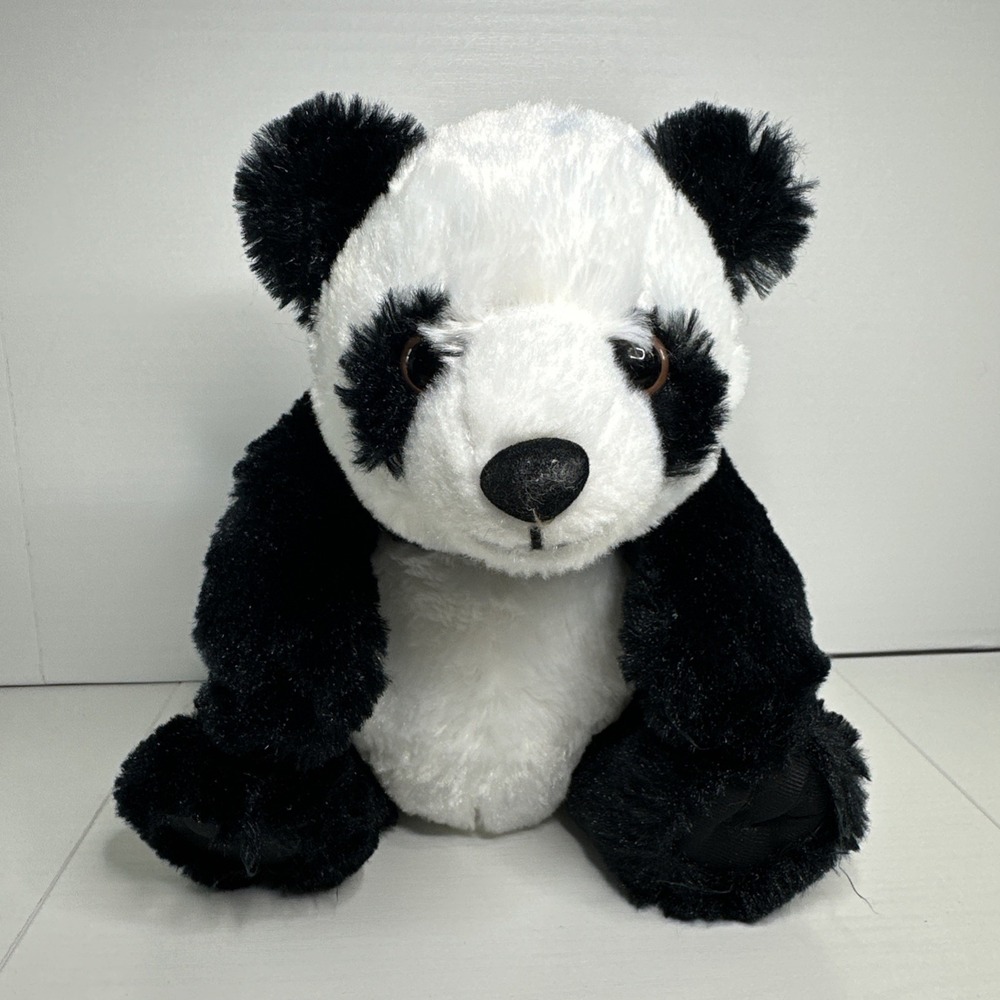 Adventure Planet NICE Soft Panda Bear Plush Stuffed Animal Toy Black / White
